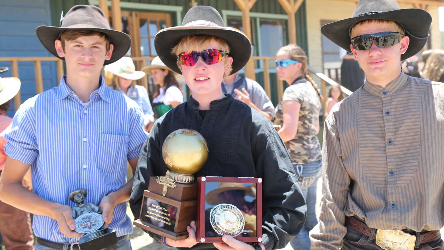 Dylan Holsey with trophies circa 2014