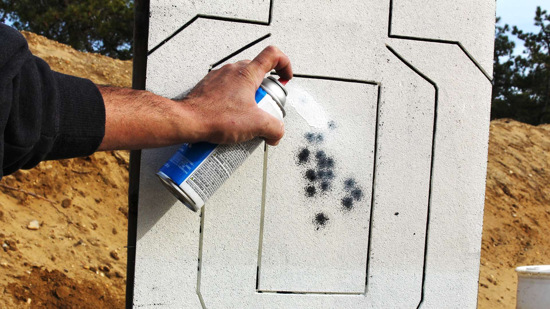 Spray paint target