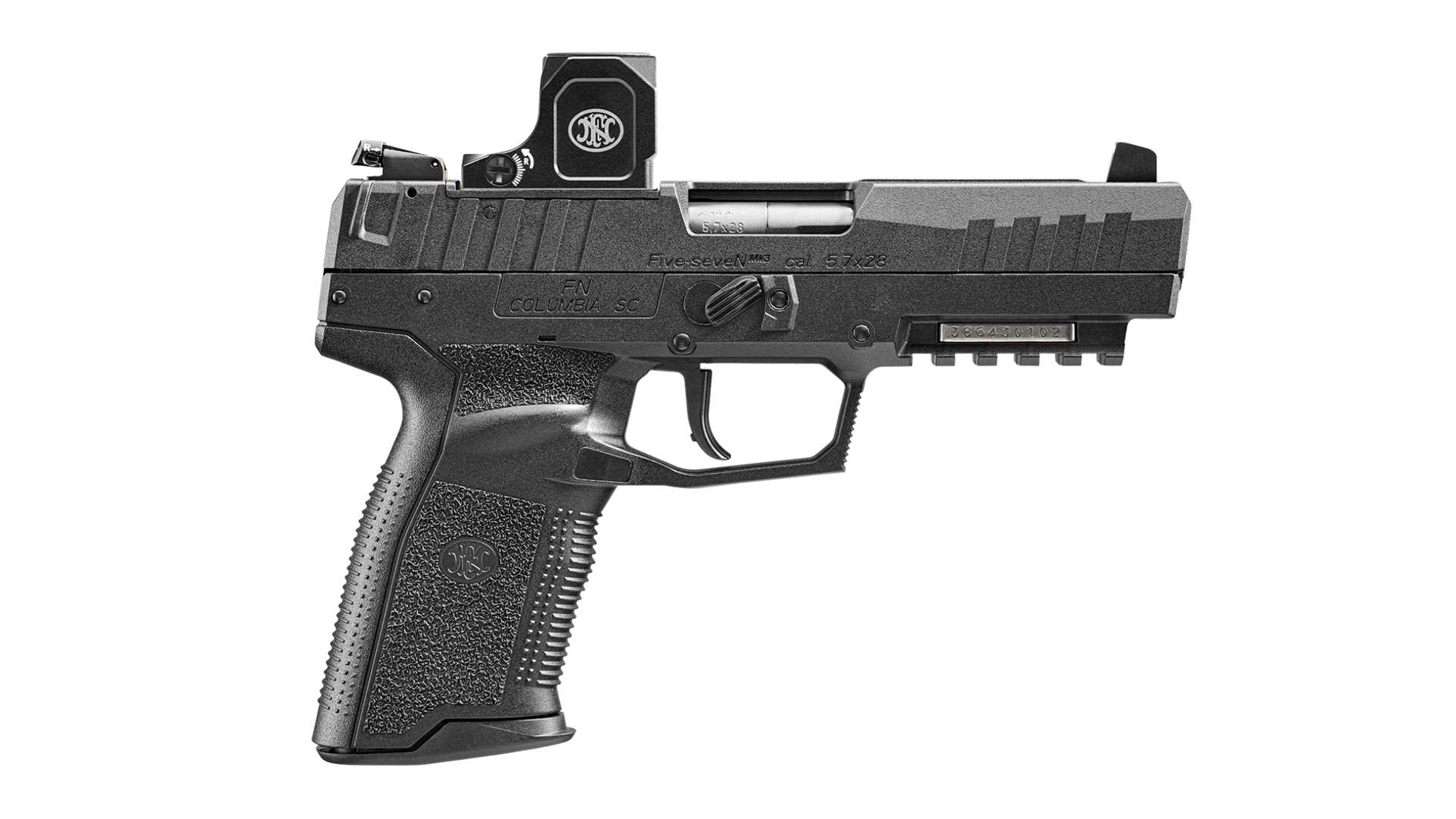 FN PUREVIEW mounted on pistol