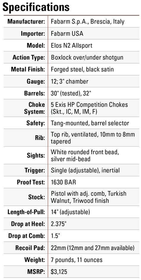 Fabarm Elos N2 Allsport specifications