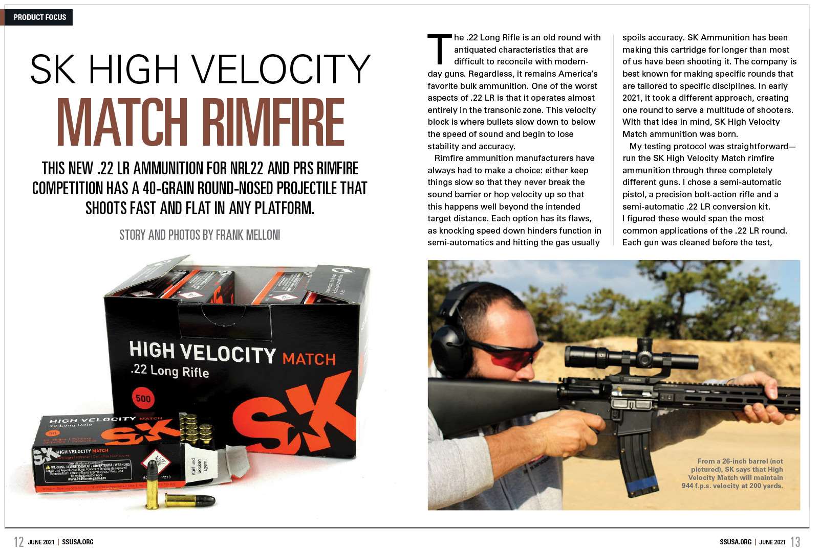 SK High Velocity Match Rimfire