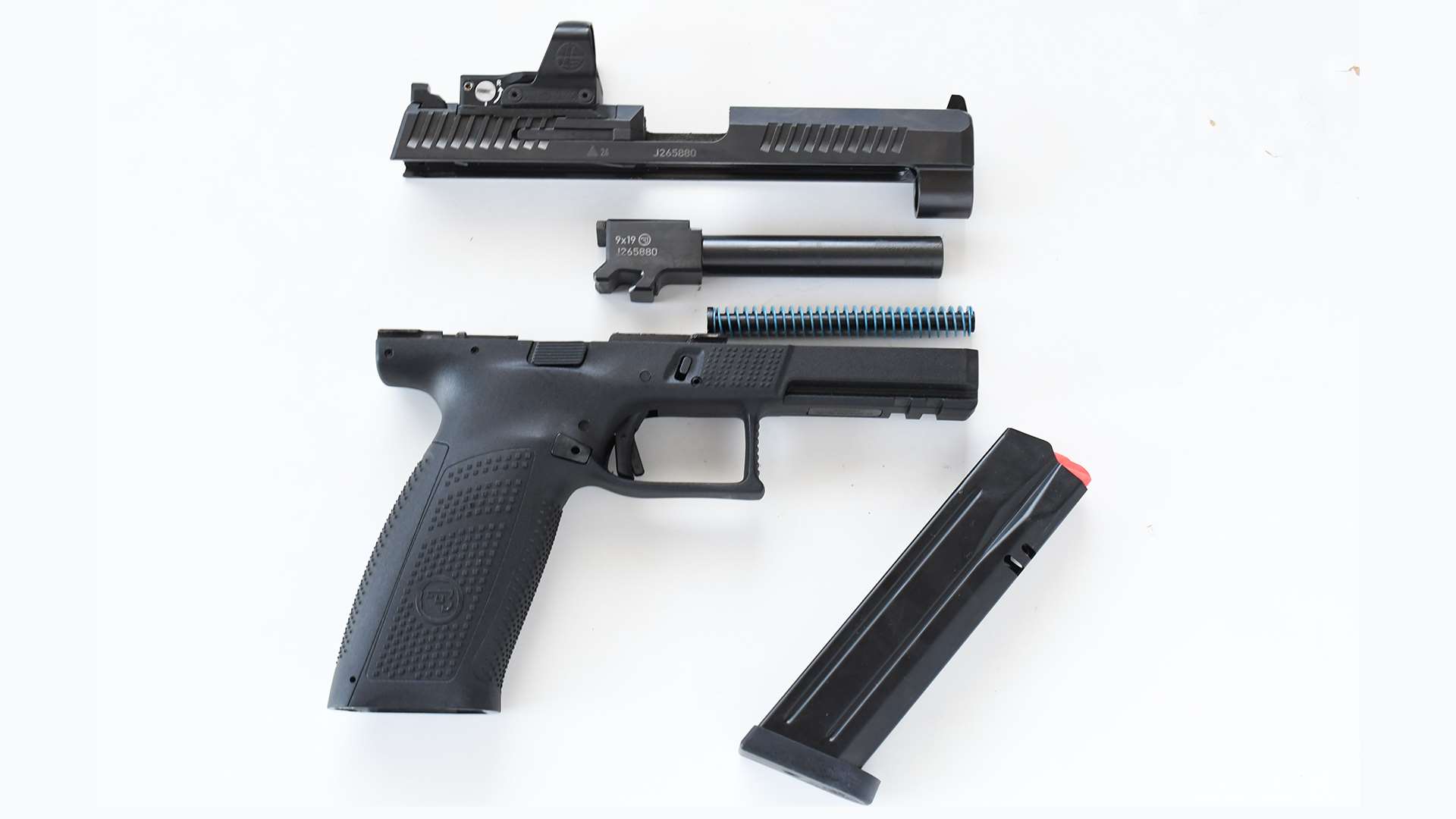 CZ P-10 F OR disassembled view