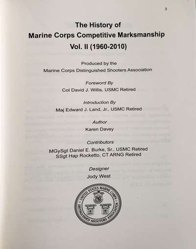 The History of Marine Corps Competitive Marksmanship, Vol. II