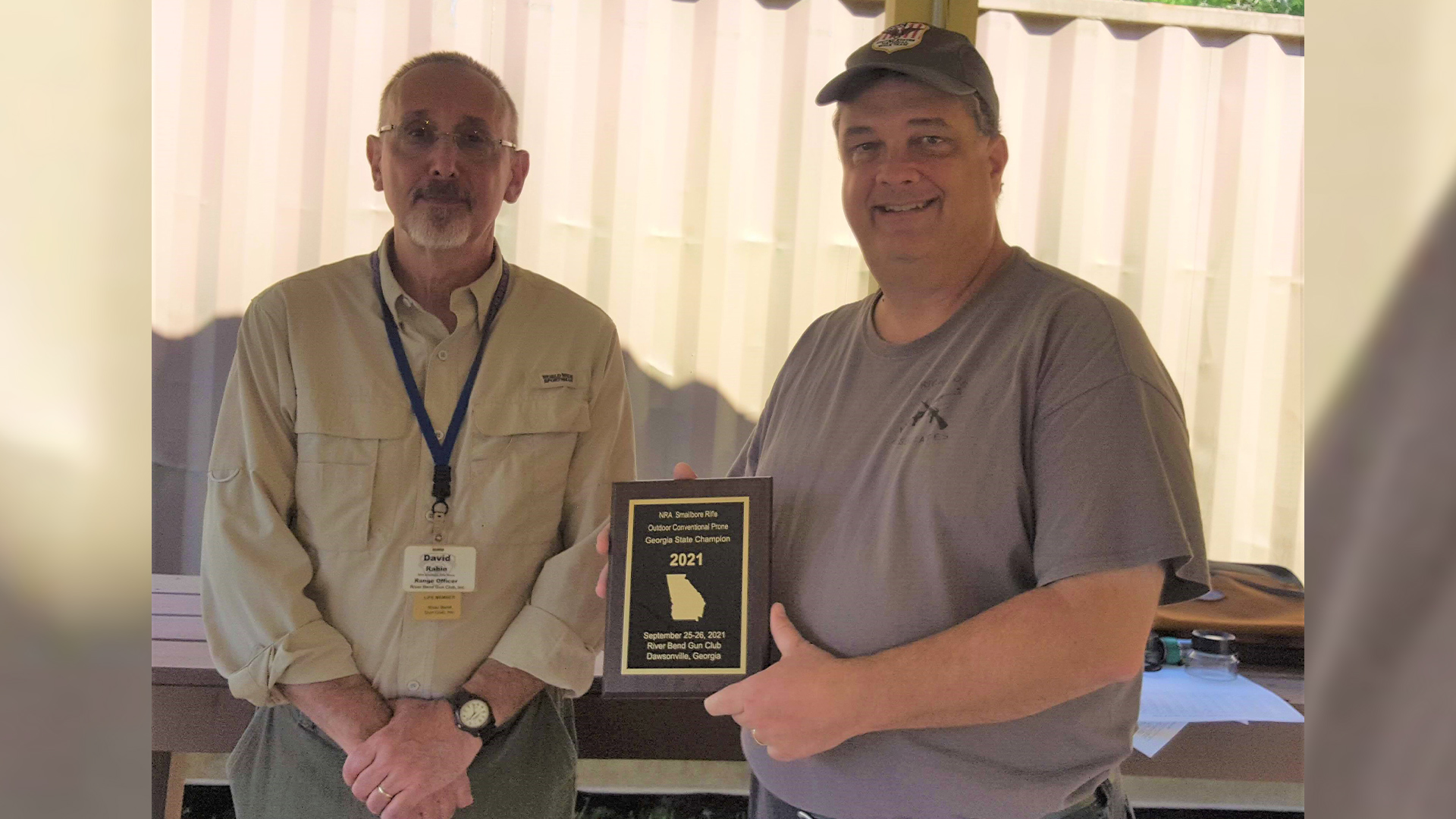 Larry Sollars with award