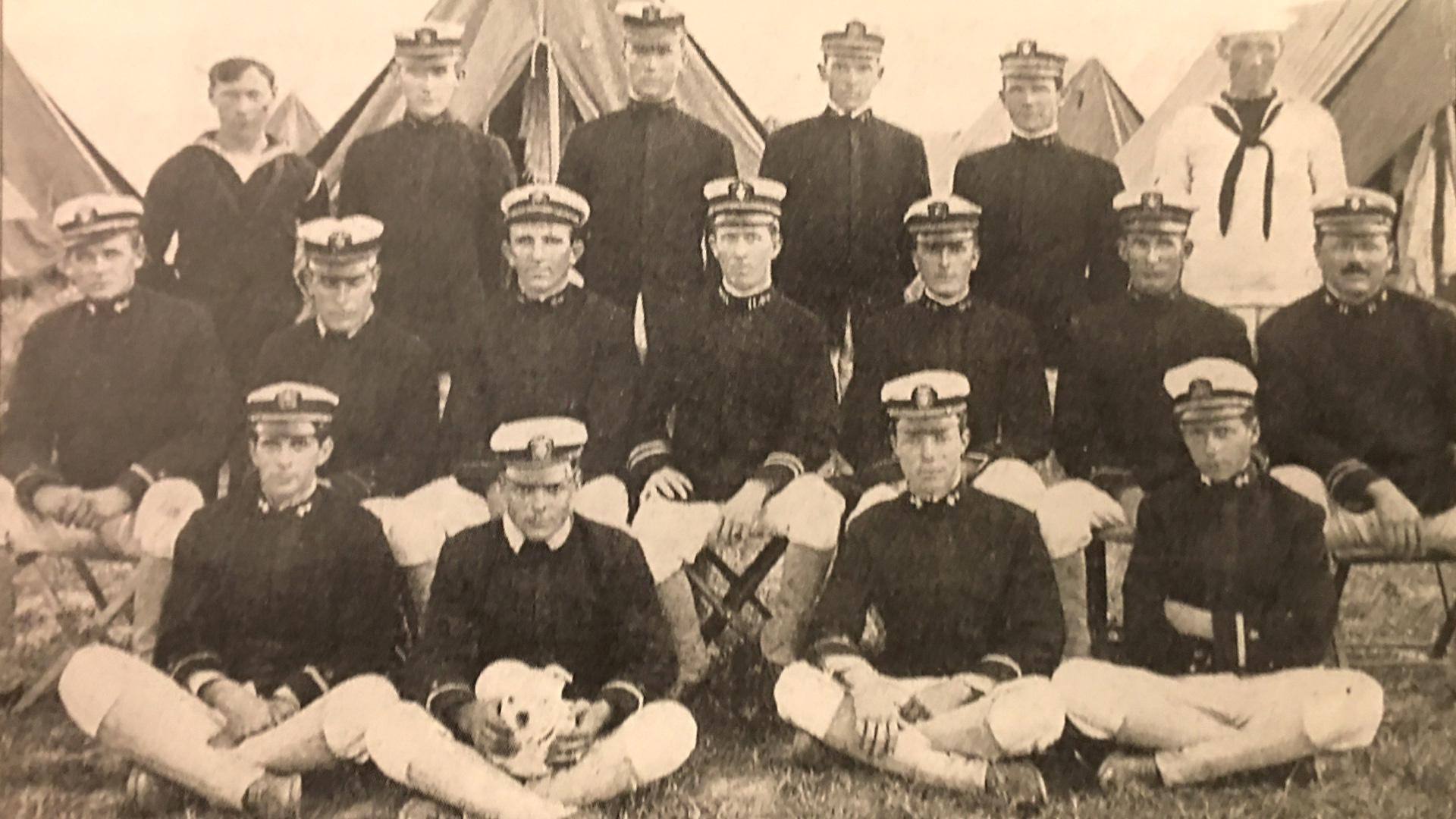 1909 Navy Rifle Team at Camp Perry