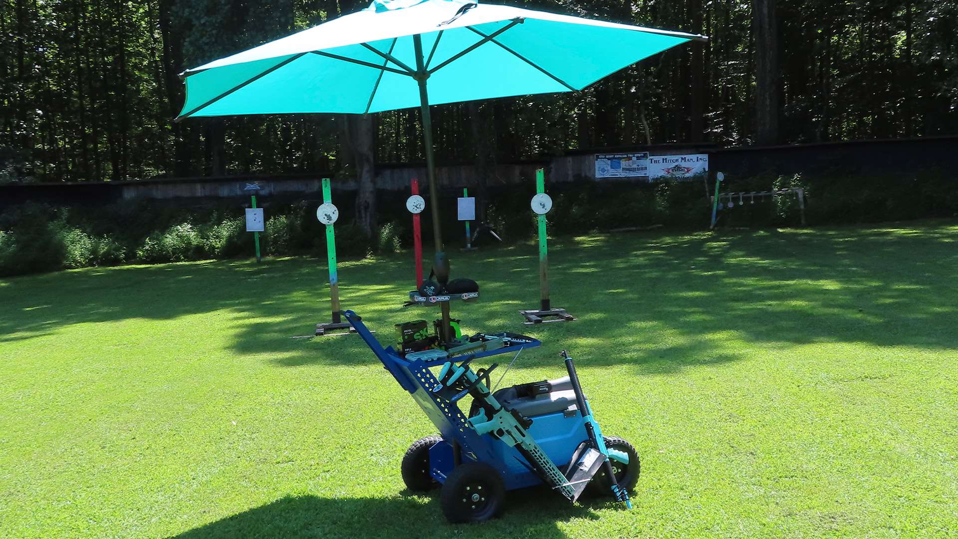 Range bag and umbrella