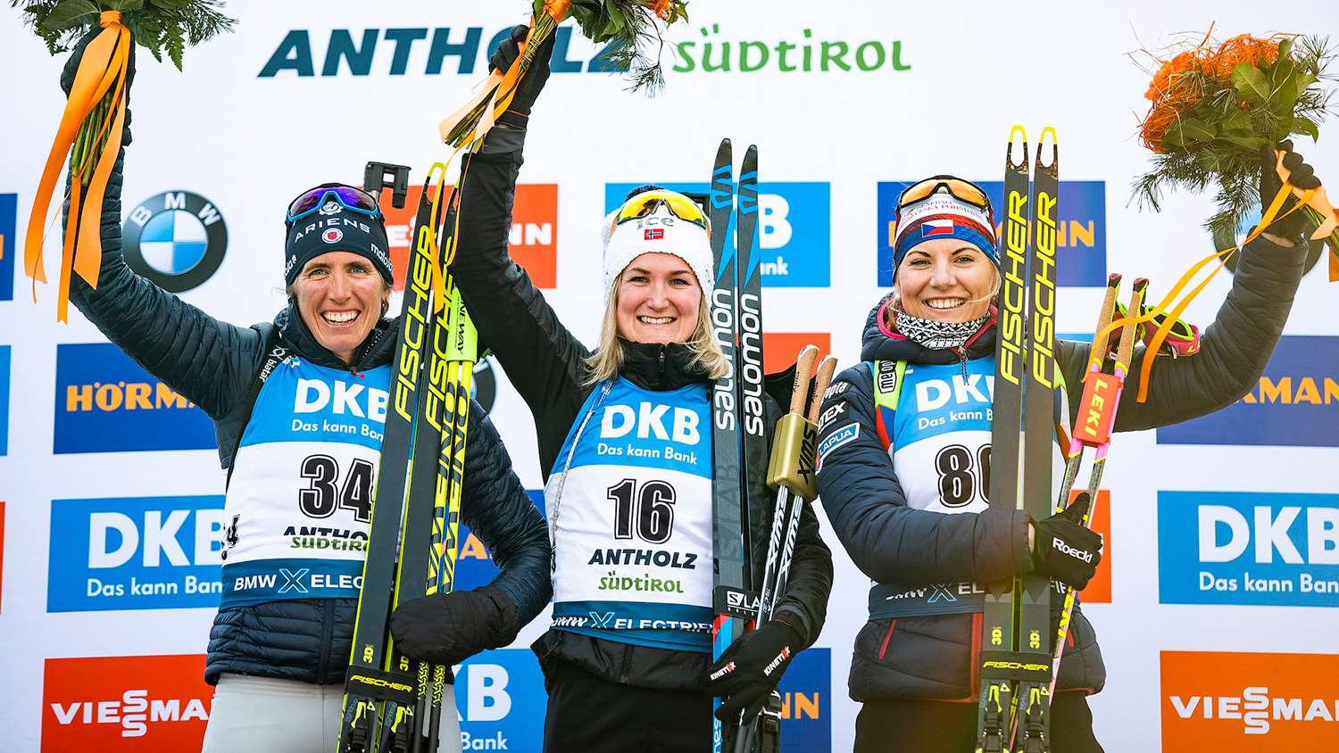 2020 IBU 7.5 km women's sprint medal winners