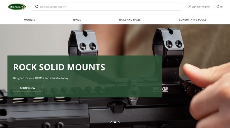 Weaver Mounts Unveils New Website | An NRA Shooting Sports Journal
