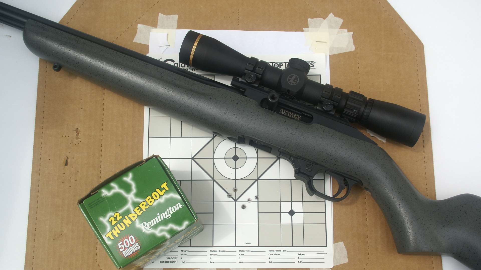 Ruger 10/22 LH Competition and Remington Thunderbolt ammo