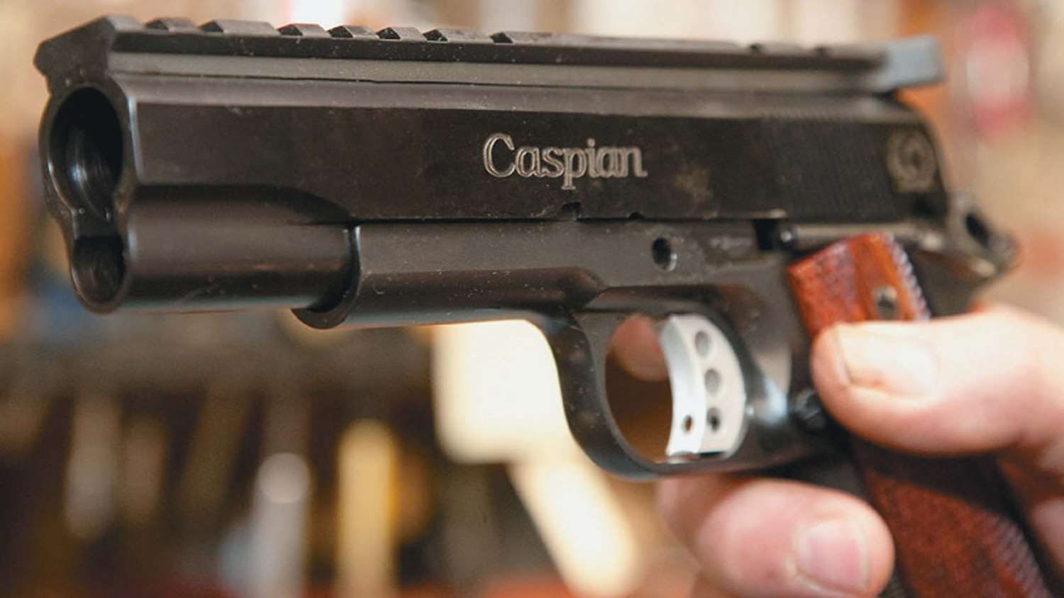 David Sams and Caspian pistol frame wad gun