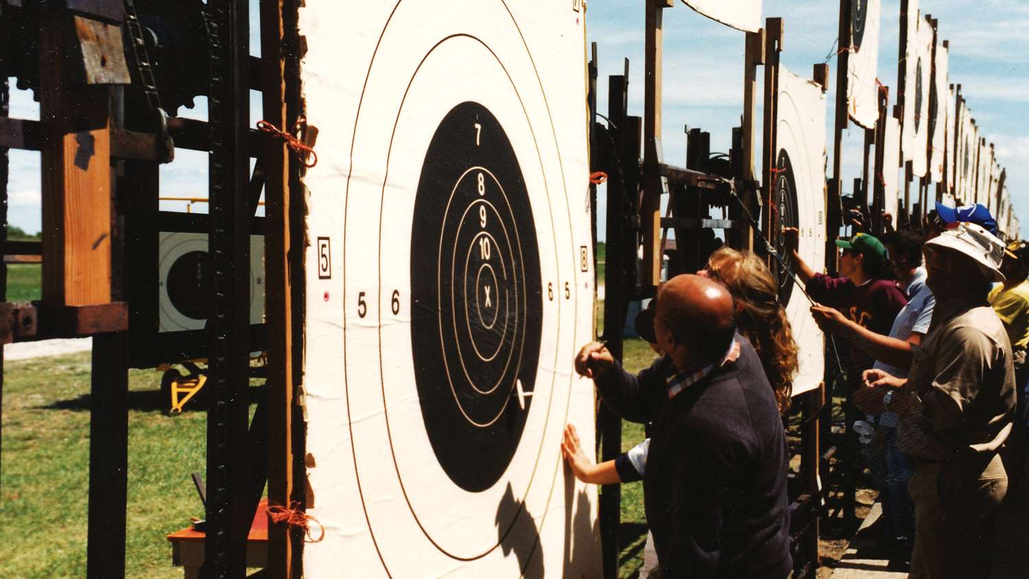 Camp Perry Pits at National Matches: NRA High Power Rifle 600-yard target.
