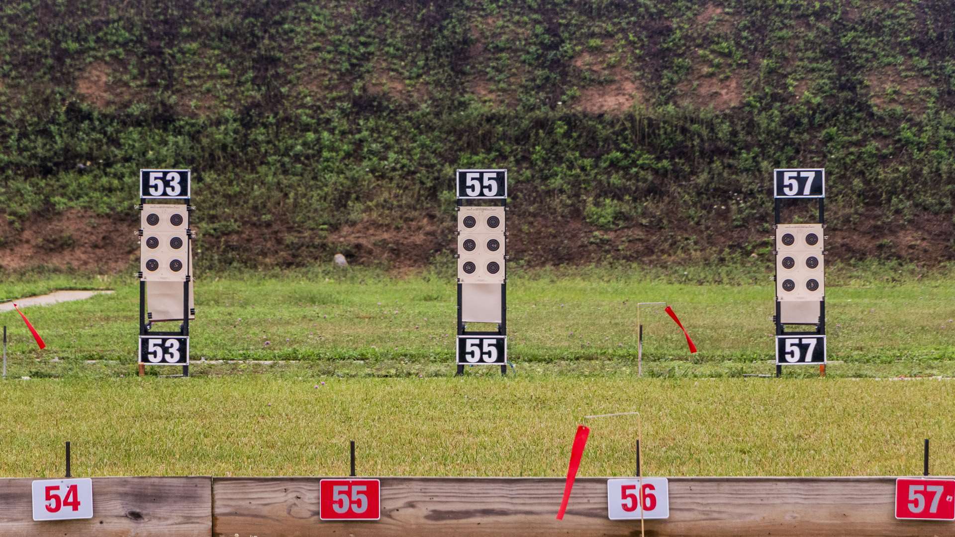 Smallbore targets at the Cardinal Shooting Center in Marengo, Ohio