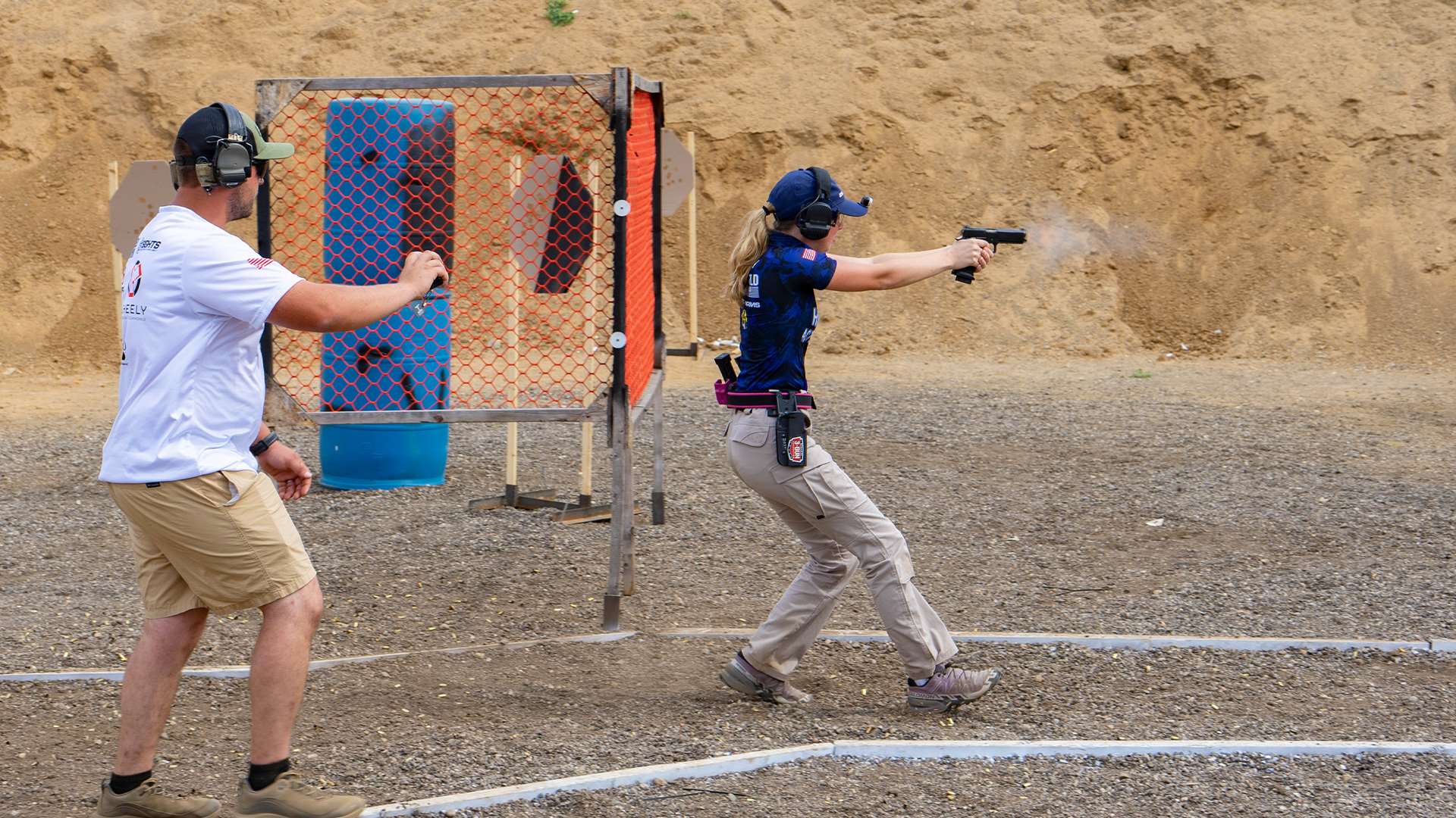 Clara Bozzay of the Hillsdale Action Shooting Team