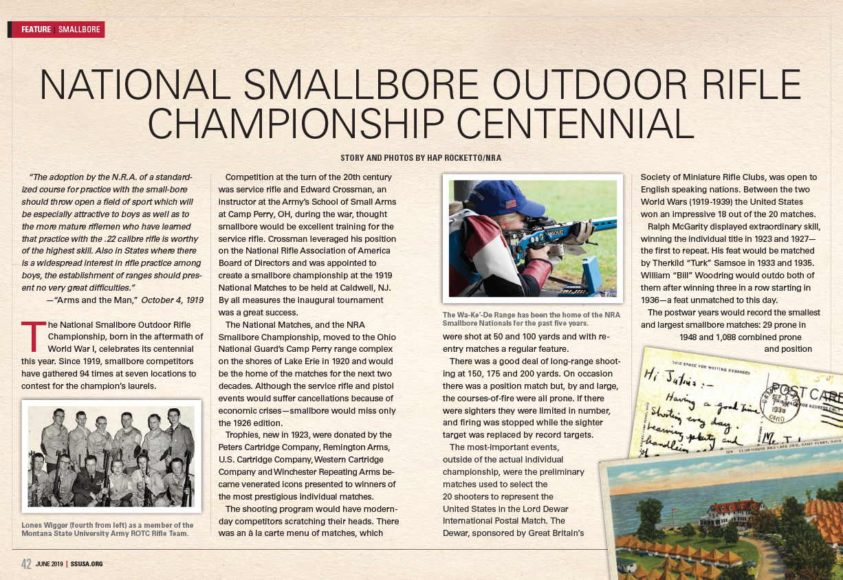 Celebrating 100 Years of NRA National Smallbore Outdoor Rifle Championships