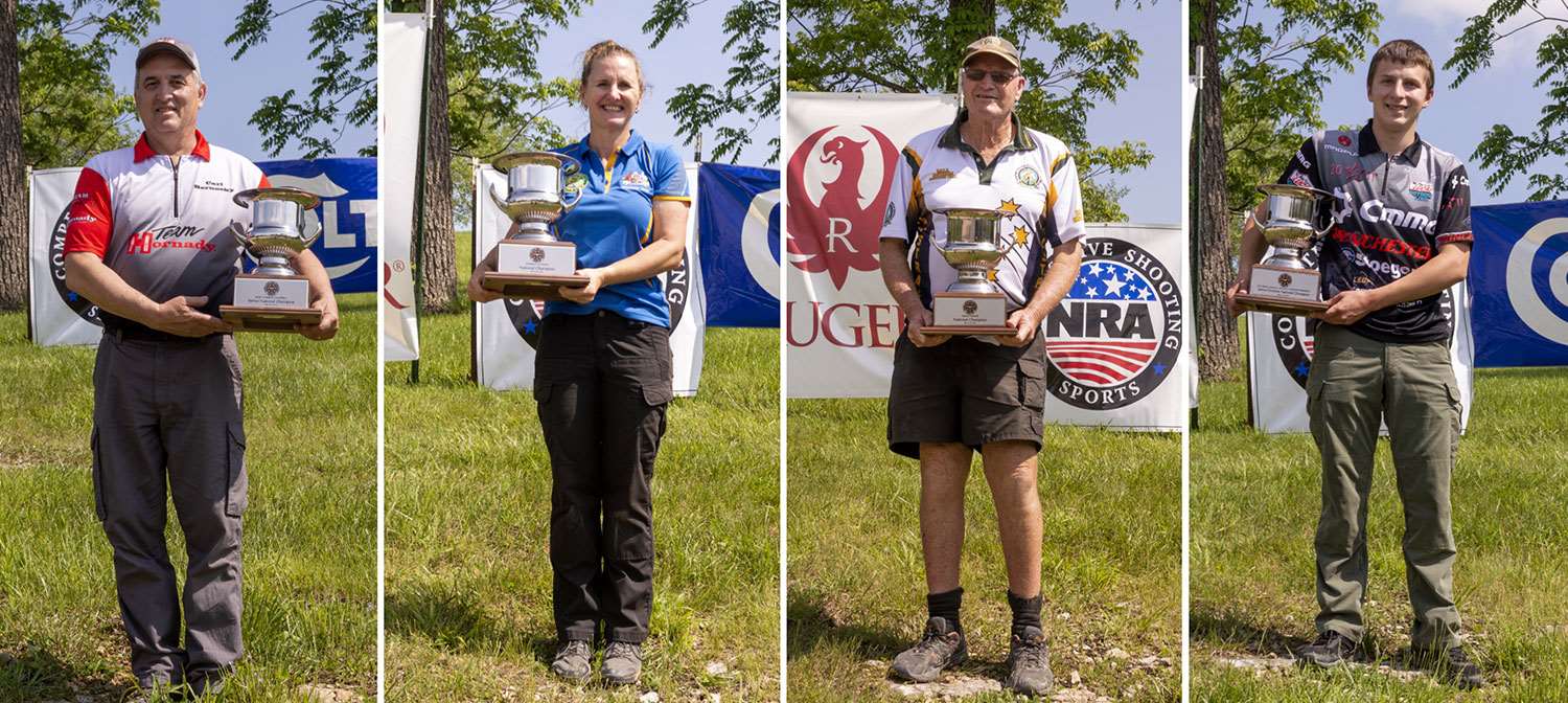 2019 Bianchi Cup Senior Champion Carl Bernosky, Women’s Champion Cherie Blake (Australia), Grand Senior Champion Kenny Fowles (Australia) and Junior Champion Sean Yackley.