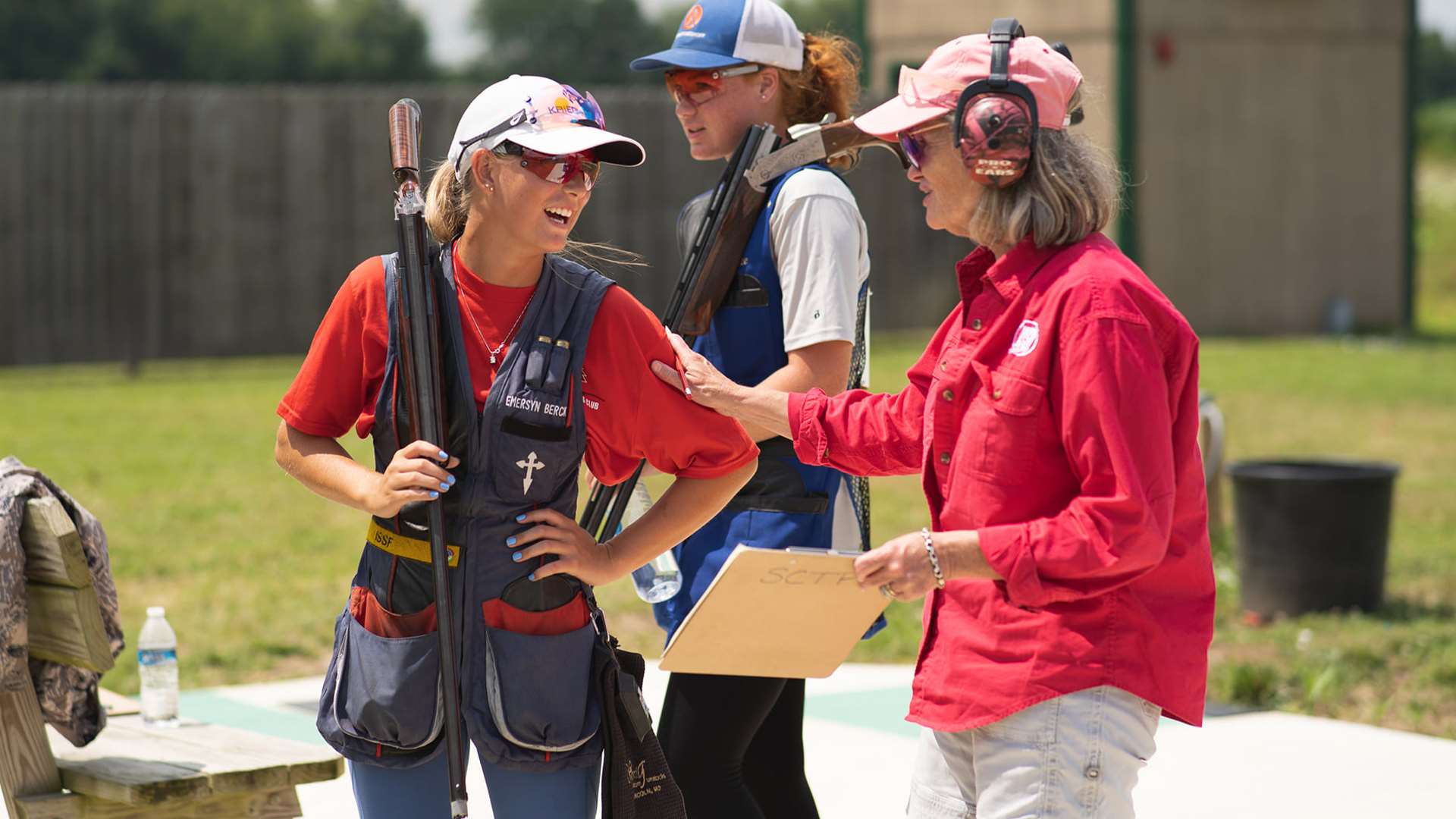 Shotgun competitor and match official