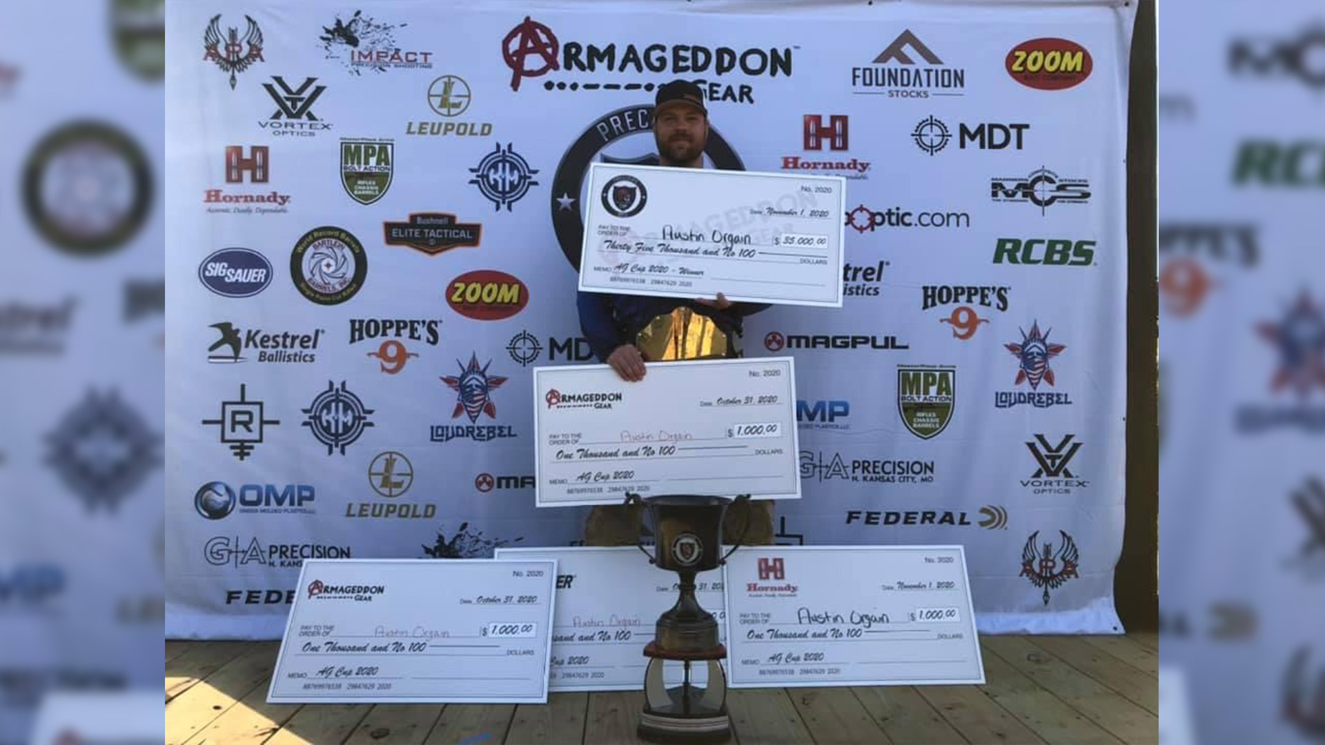 Armageddon Gear Cup winner Austin Orgain