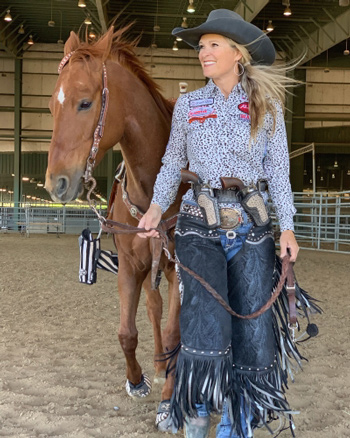 Kenda Lenseigne and her mare, Sparky