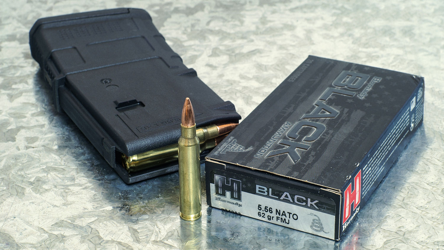 Hornady Black 5.56 NATO 62-grain FMJ. (Glen Zediker)