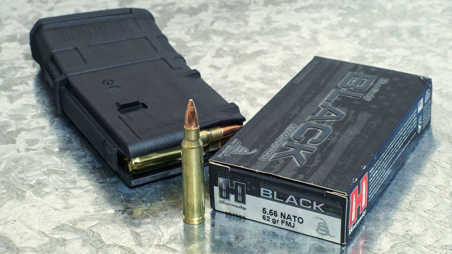 Hornady Black 5.56 NATO 62-grain FMJ. (Glen Zediker)