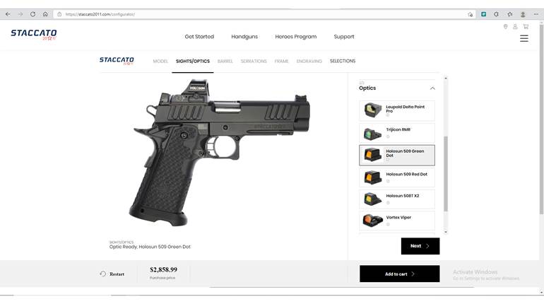 Staccato Launches New Online Gun Configurator | An NRA Shooting Sports Journal
