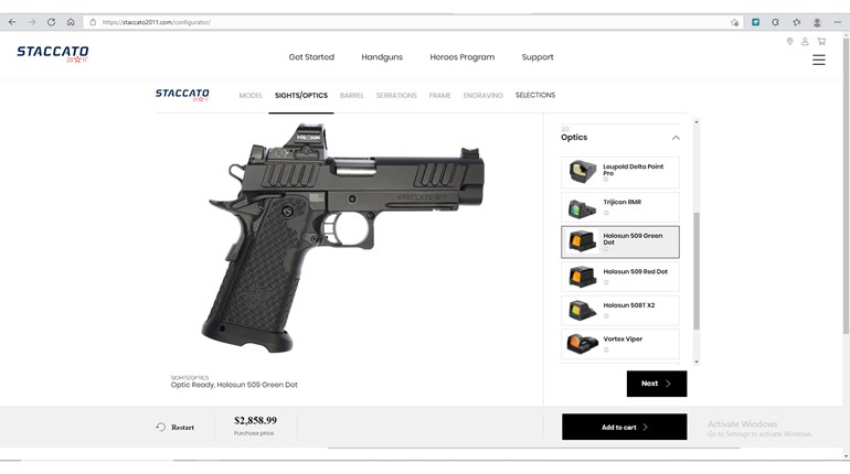 Staccato Launches New Online Gun Configurator | An NRA Shooting Sports Journal