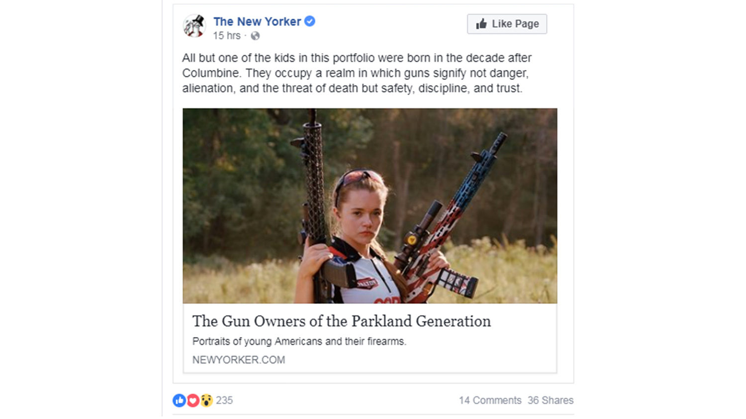 Cheyenne Dalton: The New Yorker "Gun Owners of the Parkland Generation"