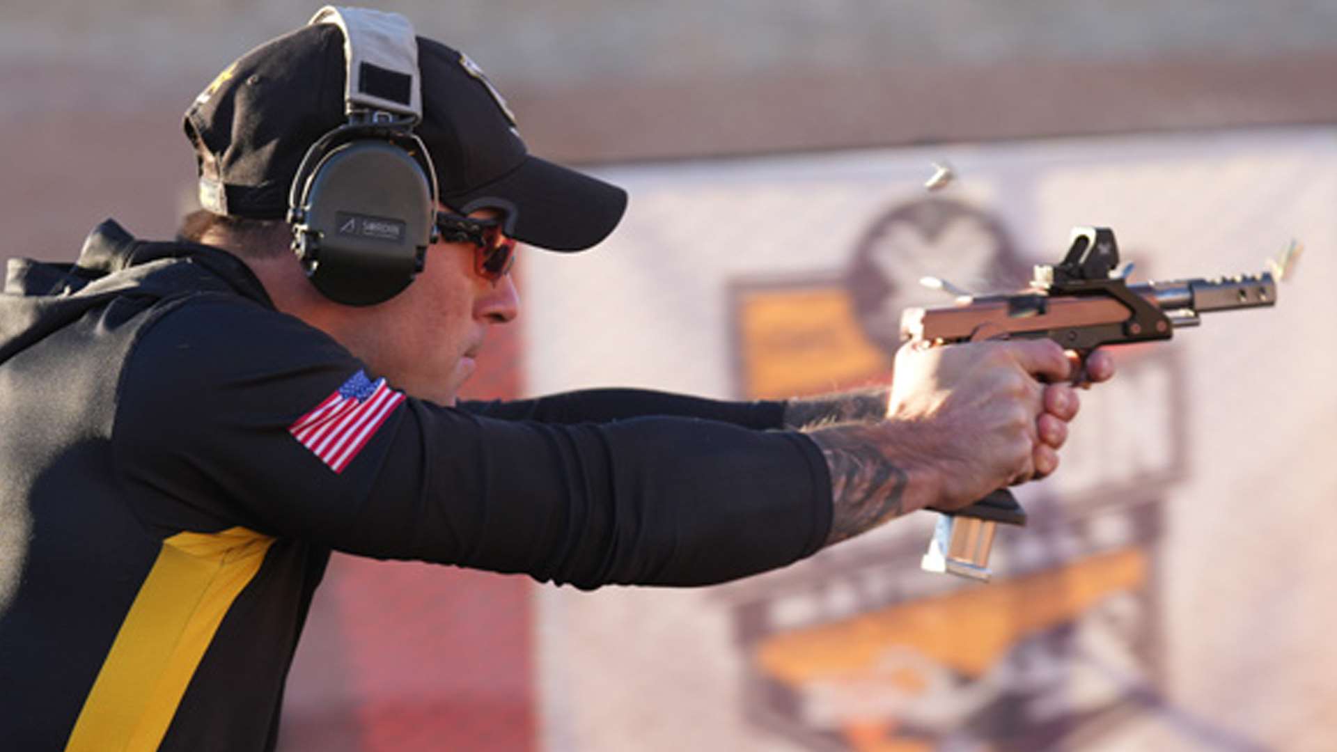 USAMU shooter Aaron Eddins at 2025 USPSA Race Gun Nationals