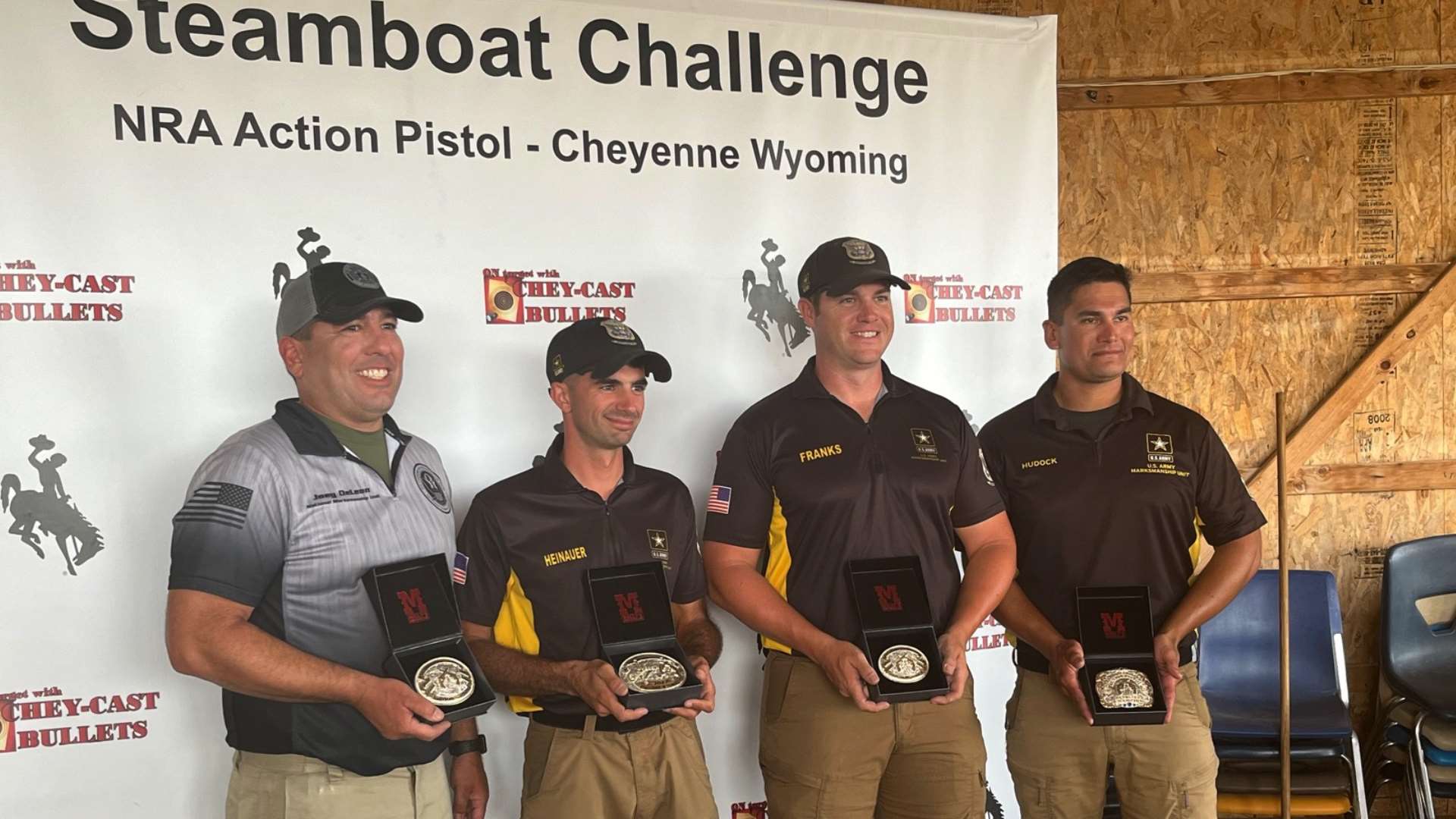 Steamboat Challenge belt buckle winners