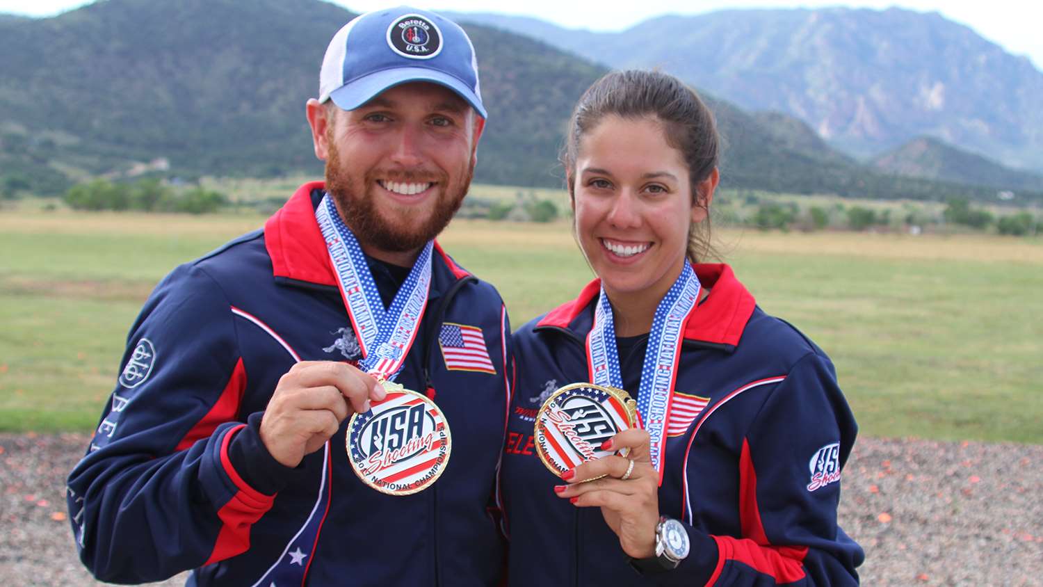 Vincent Hancock and Dania Vizzi