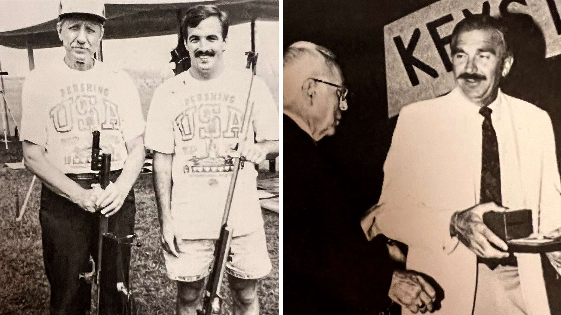 Richard Hanson, Bill Dodd and Boyd Metz at the 1989 National Matches