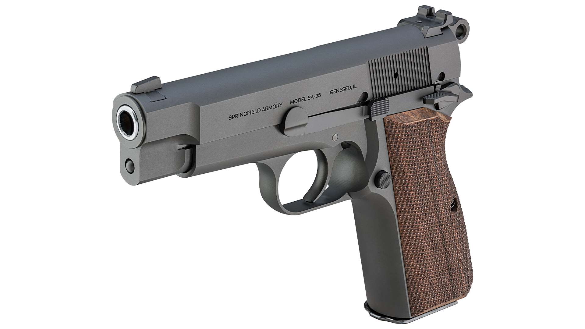 Springfield Armory SA-35 4" model left-side view on white background