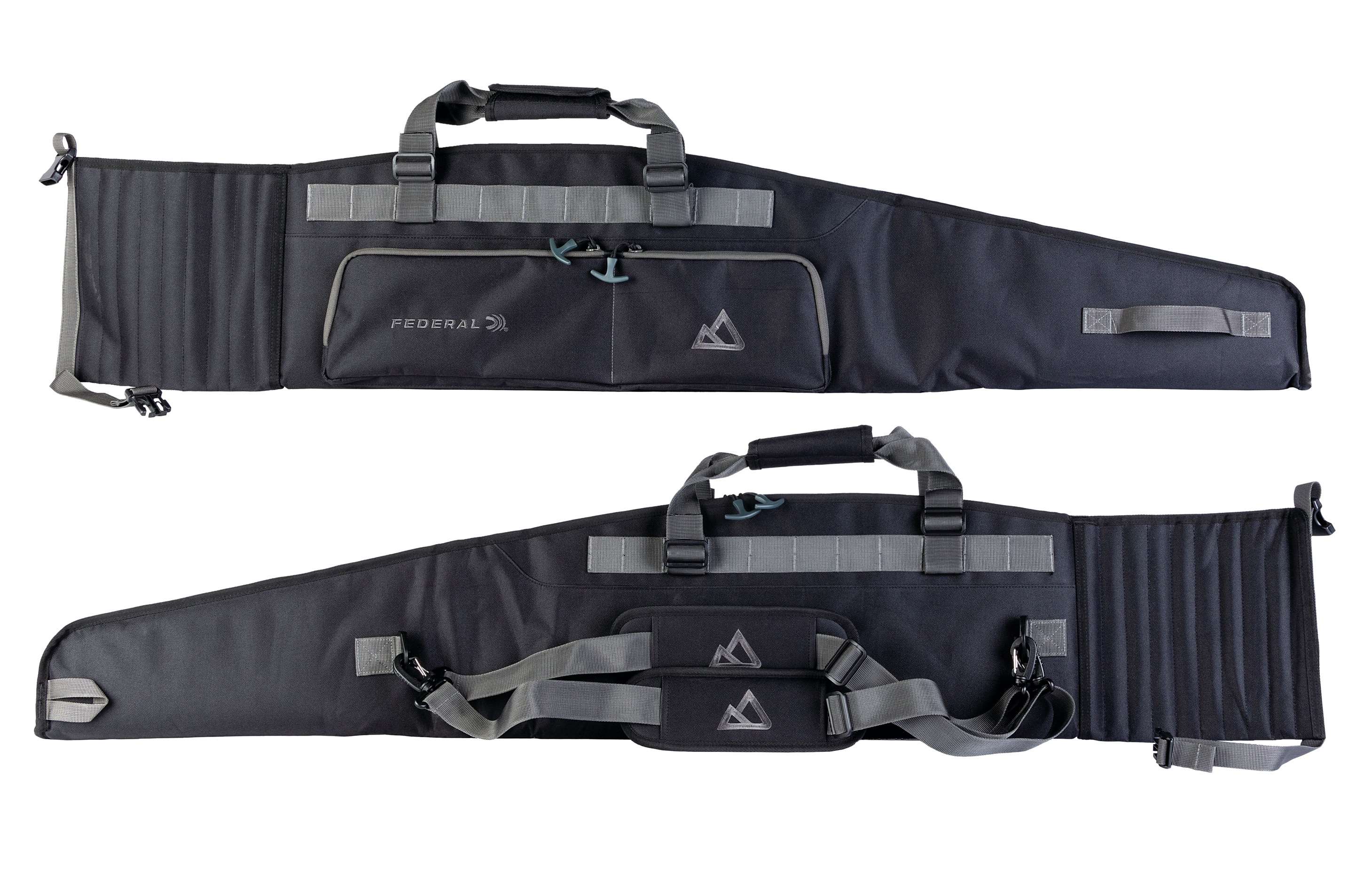 Federal Fit Pursuit Rifle Case in black with adjustable length design and dual-zipper drop-in entry