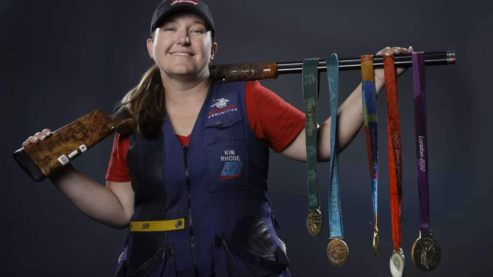 Kim Rhode with medals