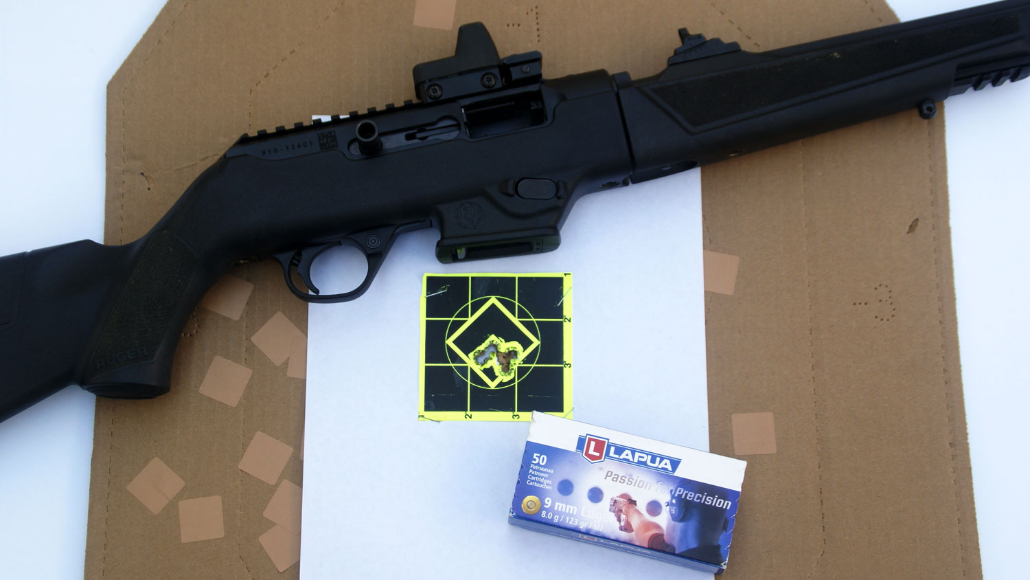 Lapua 9mm accuracy test in Ruger PC Carbine