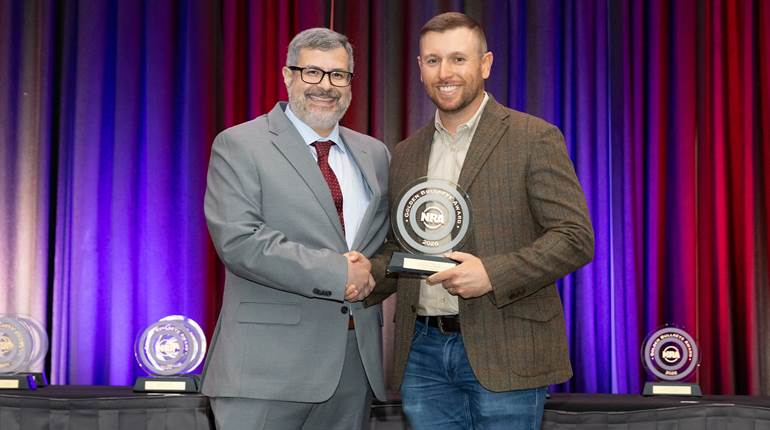 Vincent Hancock Receives NRA Golden Bullseye Competitor Award in Houston | An NRA Shooting Sports Journal