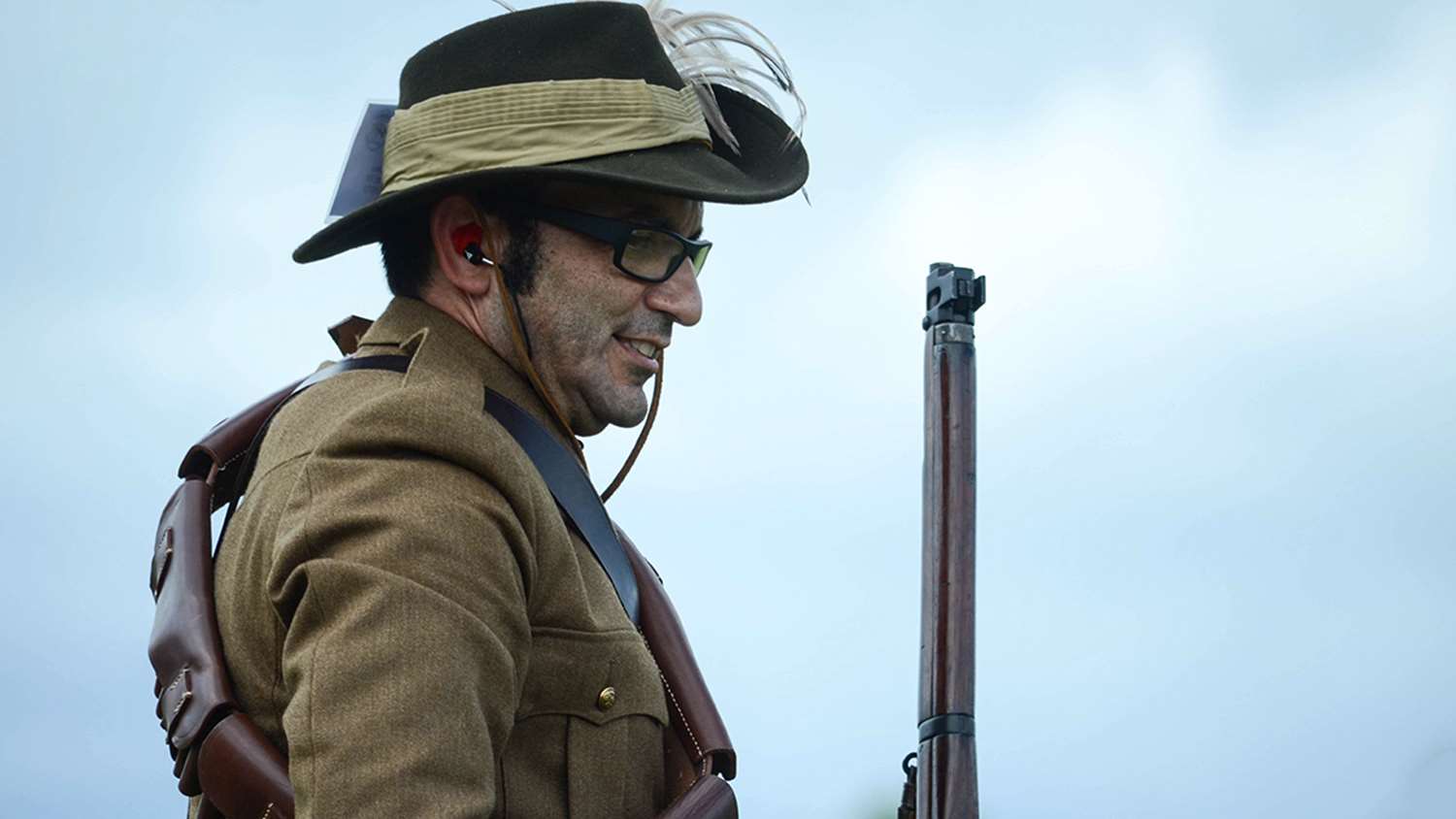 Ari Feliciano in his WWI uniform at the 2018 Eastern Games