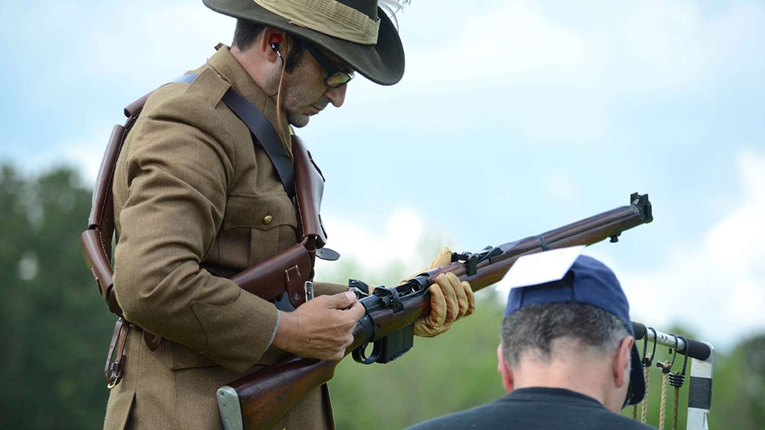 Ari Feliciano and his bolt-action rifle