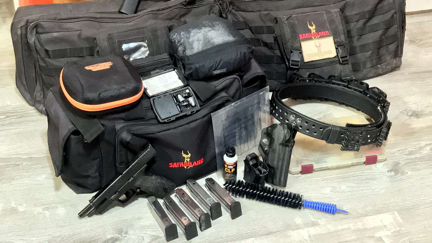 Action shooting range bags by Safariland