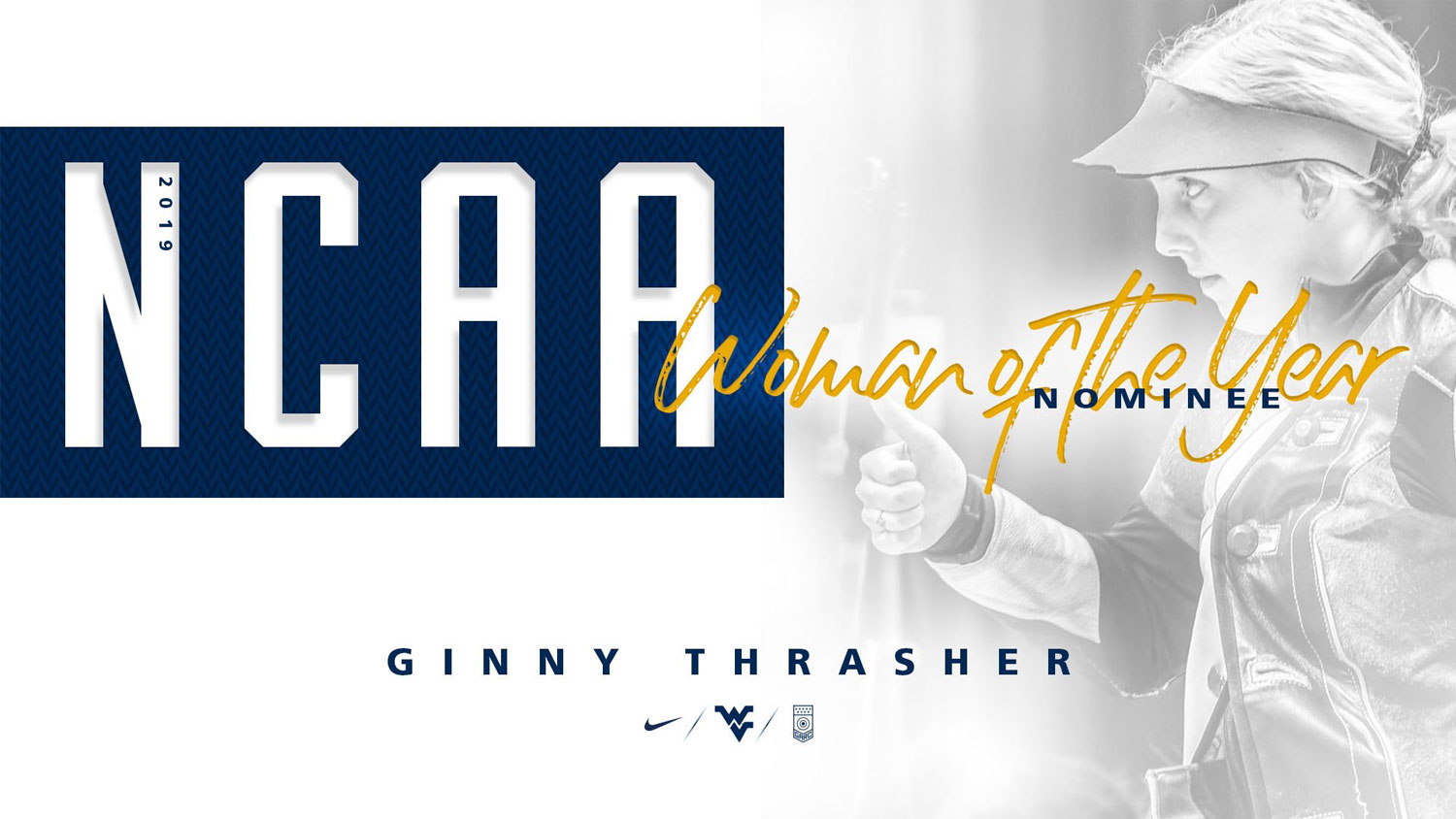 Ginny Thrasher nominated for 2019 NCAA Woman of the Year