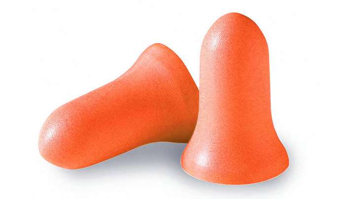 Disposable foam earplugs