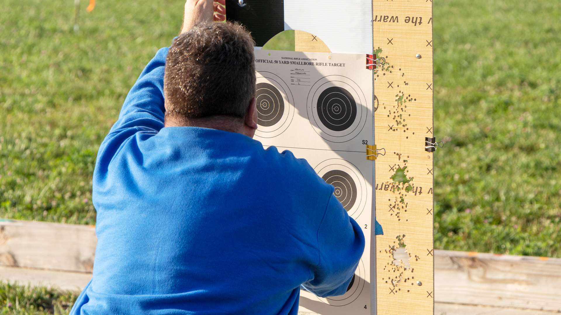 Kevin Nevius with smallbore target