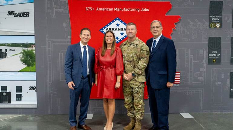 Gov. Sarah Sanders, Sen. John Boozman Headline SIG Sauer Jacksonville Arkansas Ammunition Center Grand Opening | An NRA Shooting Sports Journal