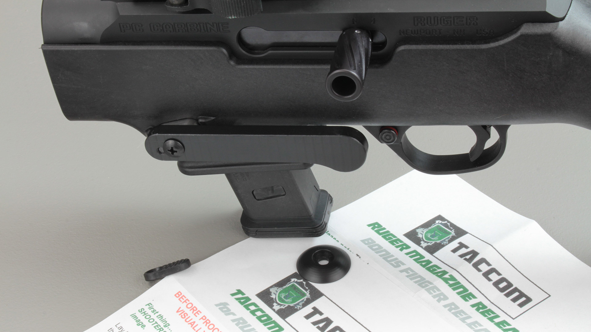 Taccom Extended Magazine Release | Ruger PC Carbine