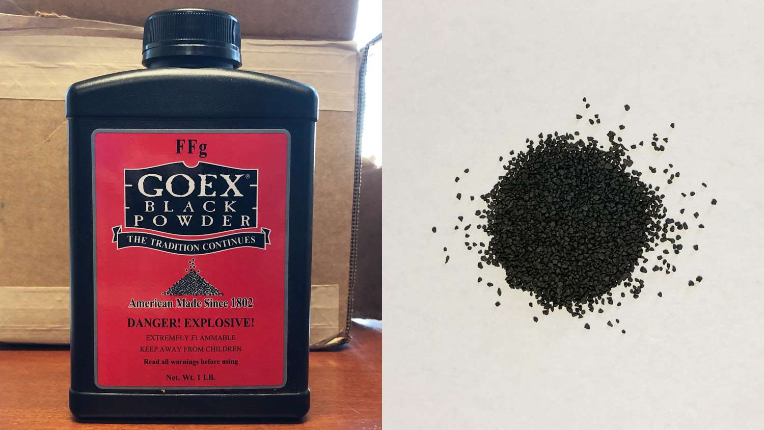 Black powder, explosive