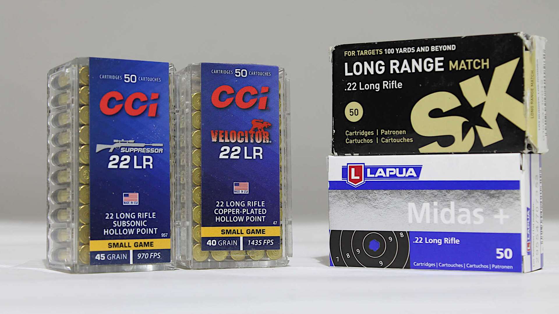 Competition ammo and hunting ammo