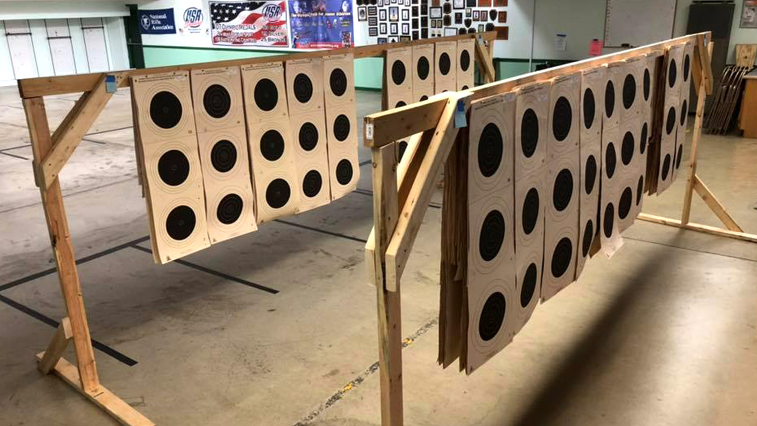 Scored conventional prone smallbore rifle targets
