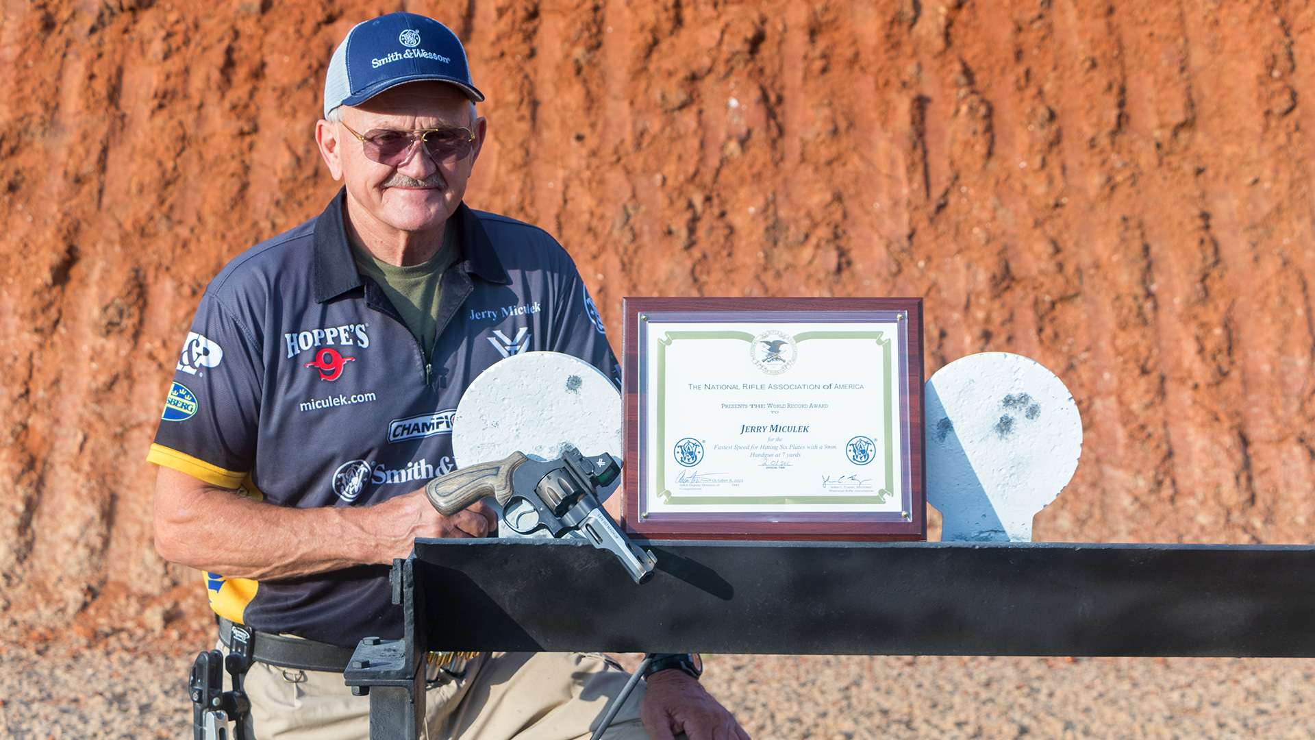 Jerry Miculek with NRA World Record