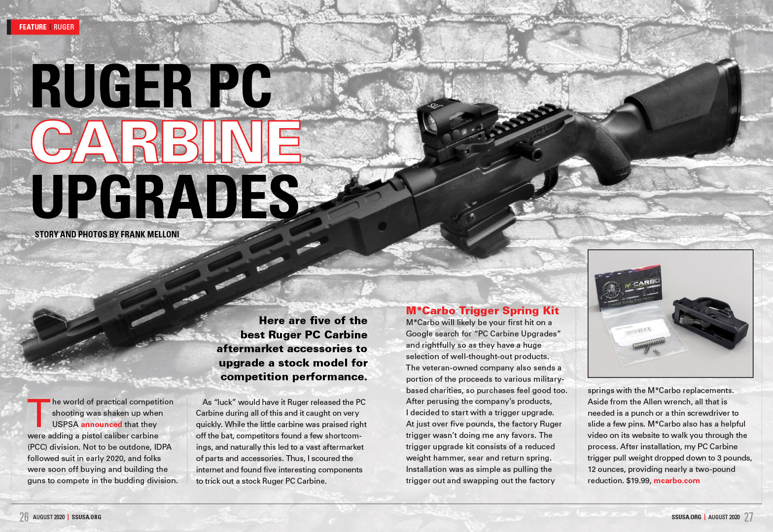 Ruger PC Carbine aftermarket upgrades
