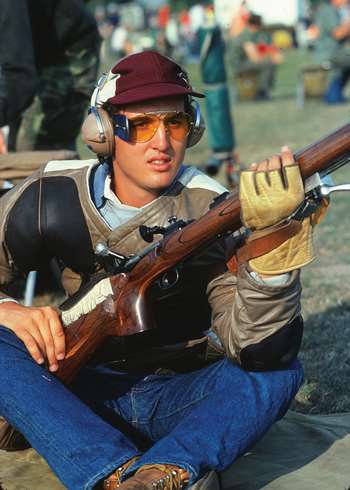 Carl Bernosky at Camp Perry, 1979